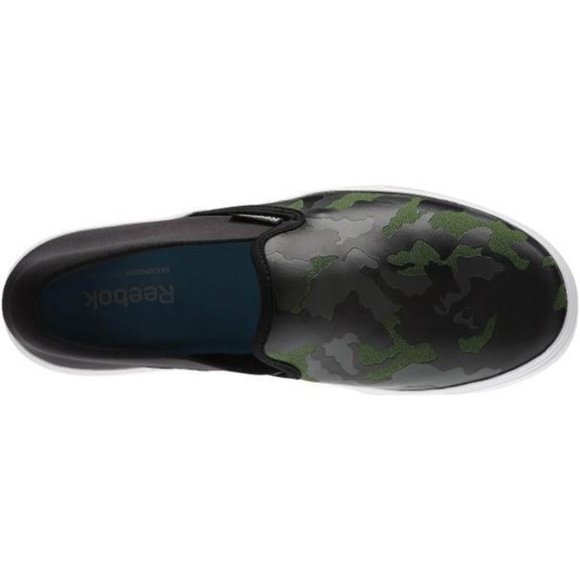 REEBOK WOMENS SIZE 6 CAMO SCOUT GREEN SKYSCAPE VIVA SLIP ON SNEAKER SHOE - Picture 3 of 7